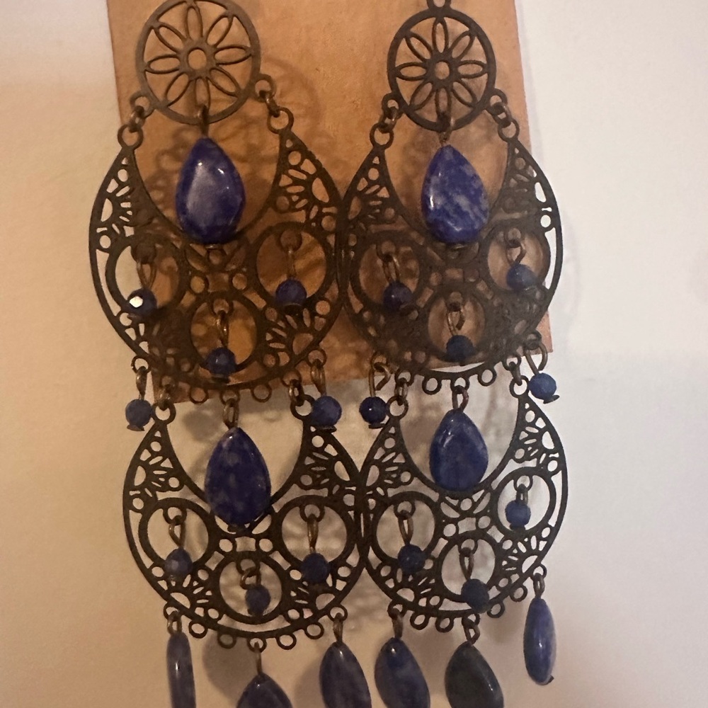 Chandelier Drop Earrings - Picture 4 of 5